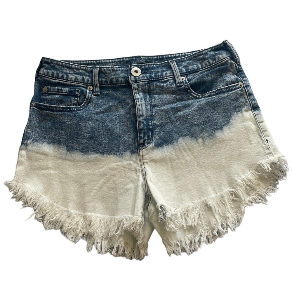 INC- Denim Frayed Hems Jean Shorts.